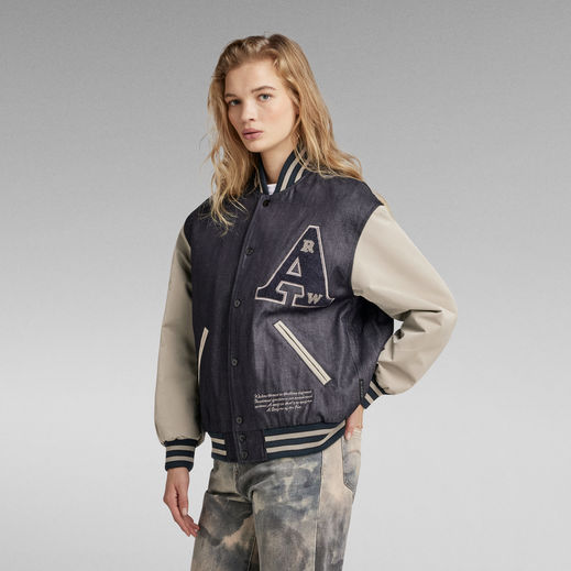 Premium Varsity Oversized Bomber | ダークブルー | G-Star RAW® JP